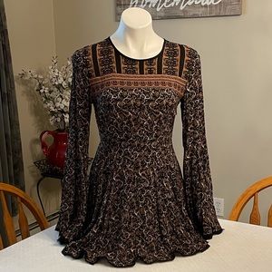 Urban Outfitters Ecote Boho Dress with Bell Sleeve - Size 2